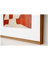 CUADRO PERSPECTIVA EN NARANJA OCRE N2