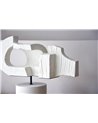 ESCULTURA HORMIGÓN. CERÁMICA BLANCO