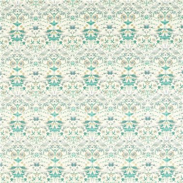 Strawberry Thief Embroidery Teal F1745-04