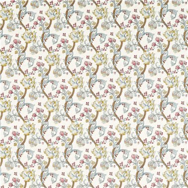 Golden Lily Embroidery Plum Denim F1742-04