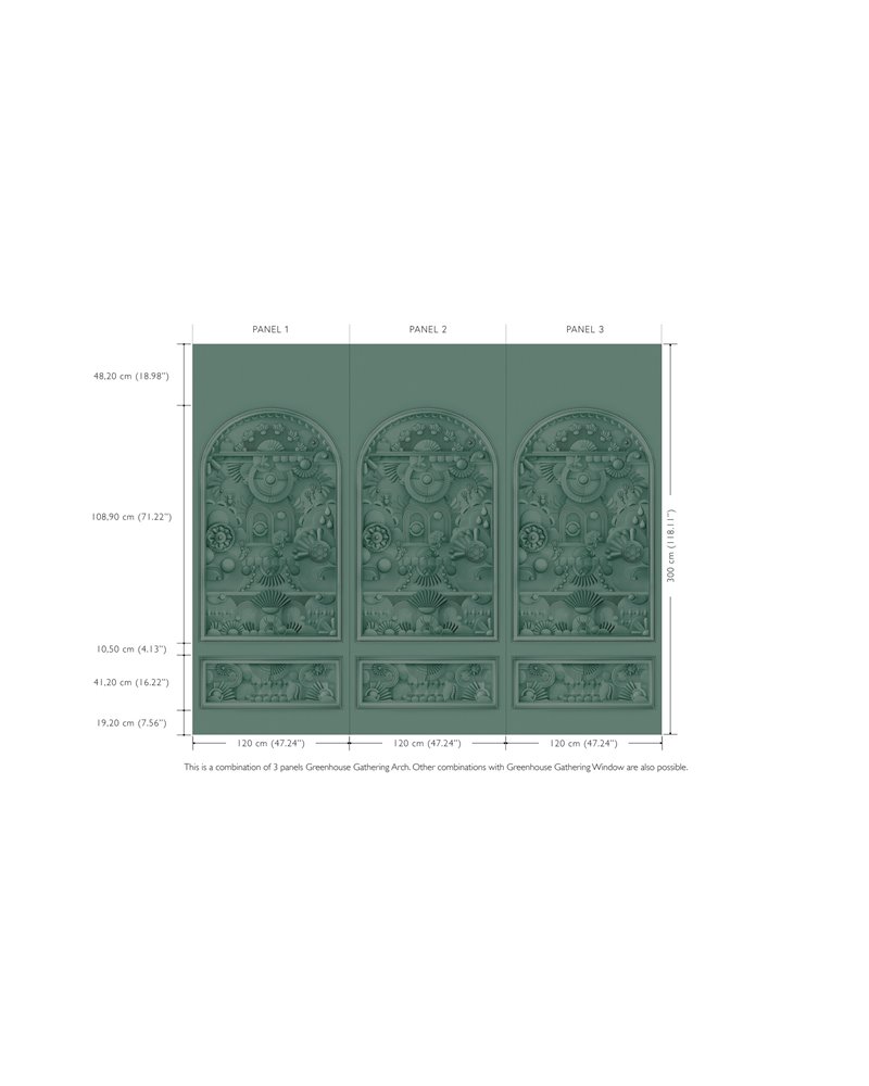 Greenhouse Gathering Arch Forest Green MO5057