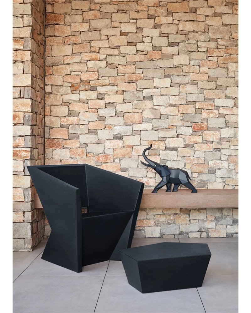 Escultura Elefante. Negro mate