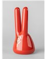 Escultura El Conejo. Rojo - oro