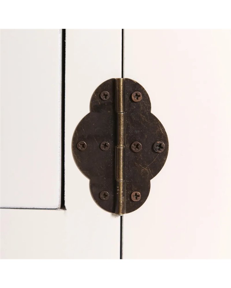 ARMARIO 2 PUERTAS Y 2 CAJONES BLANCO 55 X 33 X 185 CM