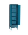 ARMARIO 2 PUERTAS Y 2 CAJONES AZUL DM 55 X 33 X 185 CM