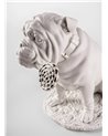 Escultura Bulldog con piruleta. Re-Deco