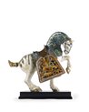 Escultura Caballo oriental. Brillo. Serie limitada