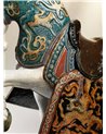 Escultura Caballo oriental. Brillo. Serie limitada