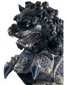 Escultura Leona guardián. Negro. Serie limitada