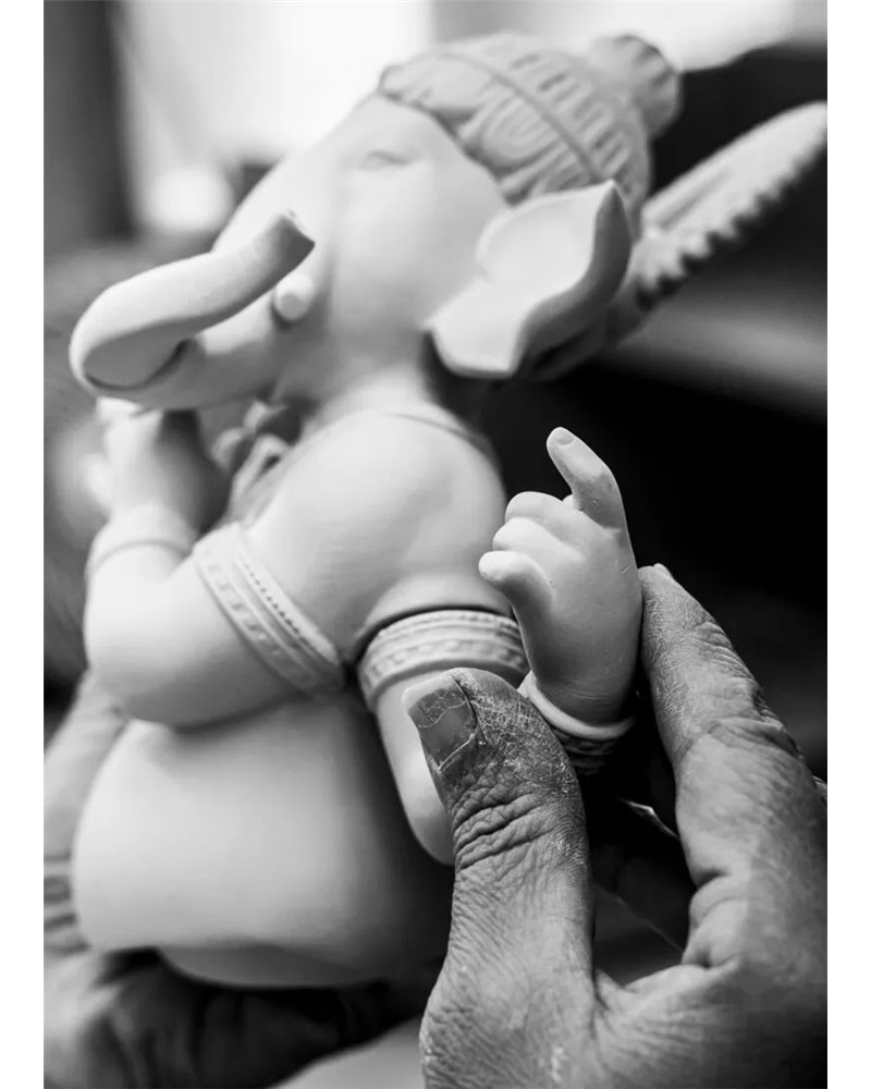 Figura Ganesha con mridangam. Serie limitada