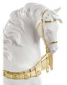 Escultura Caballo cortesano. Lustre oro