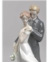 Figura pareja de novios Amor eterno
