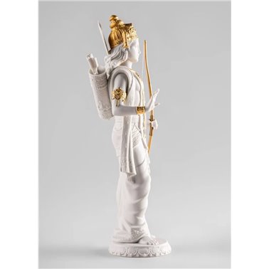 Escultura Rama. Lustre oro