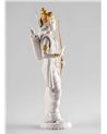 Escultura Rama. Lustre oro