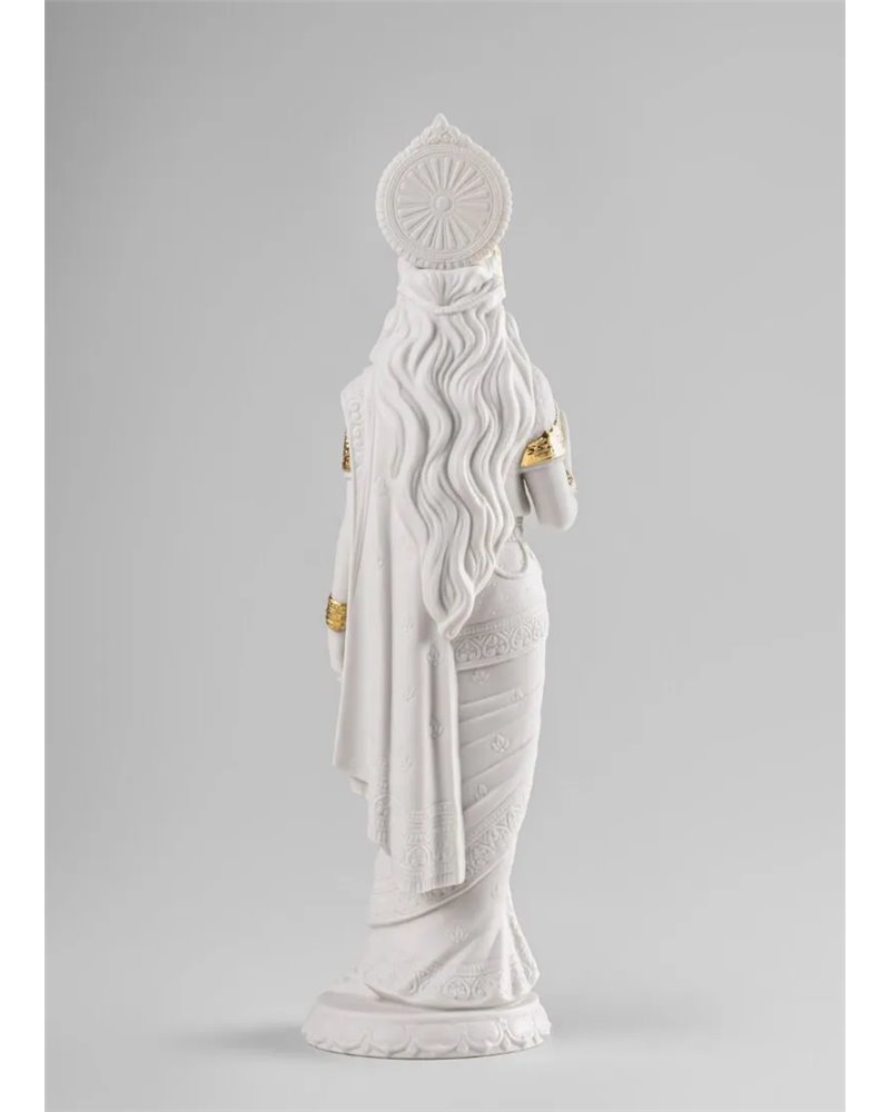 Escultura Sita. Lustre oro
