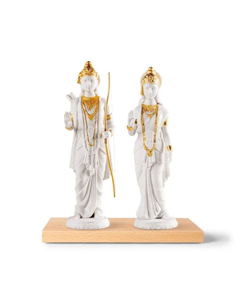 Escultura Sita. Lustre oro
