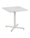 MESA AUXILIAR PLEGABLE BLANCO ACERO 70 X 70 X 74 CM