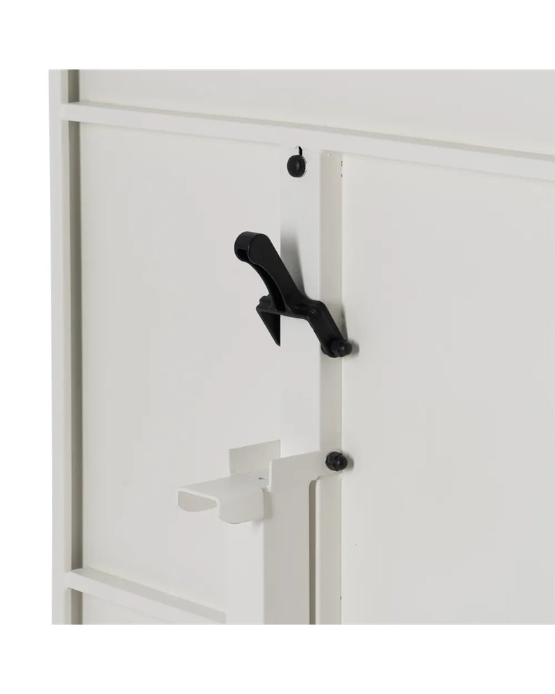MESA AUXILIAR PLEGABLE BLANCO ACERO 70 X 70 X 74 CM