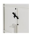 MESA AUXILIAR PLEGABLE BLANCO ACERO 70 X 70 X 74 CM
