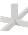 MESA AUXILIAR PLEGABLE BLANCO ACERO 70 X 70 X 74 CM