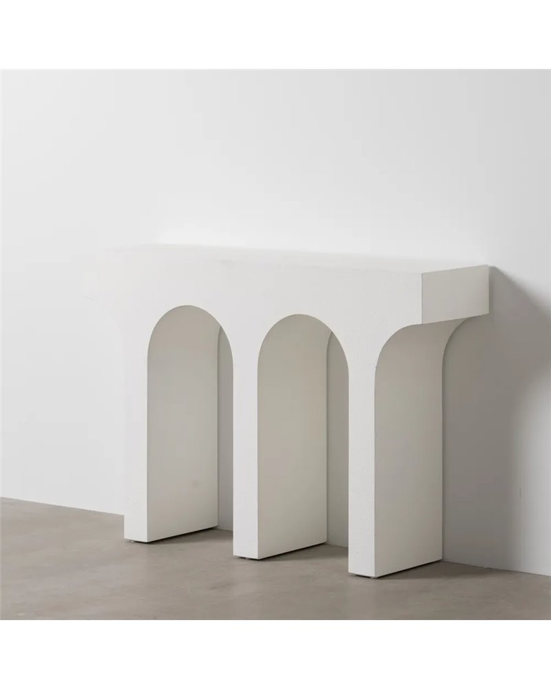 CONSOLA BLANCO DM 120 X 30 X 80 CM CONSOLA BLANCO DM 120 X 30 X 80 CM