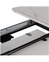 MESA EXTENSIBLE BLANCO-NEGRO 120 X 120 X 75 CM