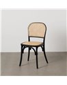 SILLA NEGRO MADERA DE OLMO CONTRACT 45 X 42 X 86 CM