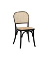 SILLA NEGRO MADERA DE OLMO CONTRACT 45 X 42 X 86 CM