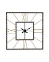RELOJ PARED NEGRO METAL 80 X 3,50 X 80 CM