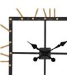 RELOJ PARED NEGRO METAL 80 X 3,50 X 80 CM