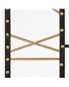 RELOJ PARED NEGRO METAL 80 X 3,50 X 80 CM