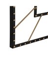 RELOJ PARED NEGRO METAL 80 X 3,50 X 80 CM