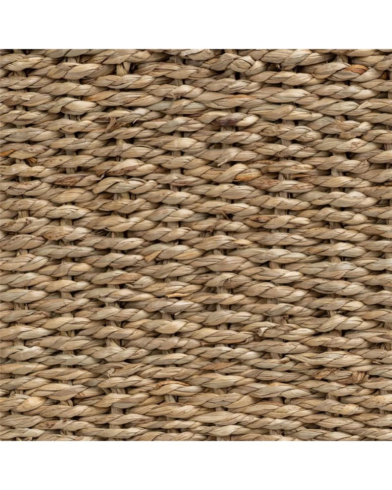 LEÑERO METAL/FIBRA NATURAL 45 X 35 X 25 CM
