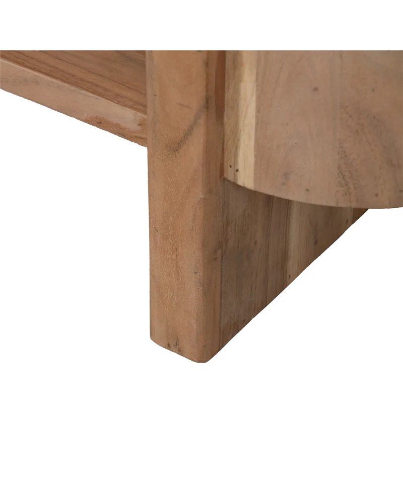 MESA CENTRO NATURAL MADERA DE ACACIA 120 X 50 X 40 CM