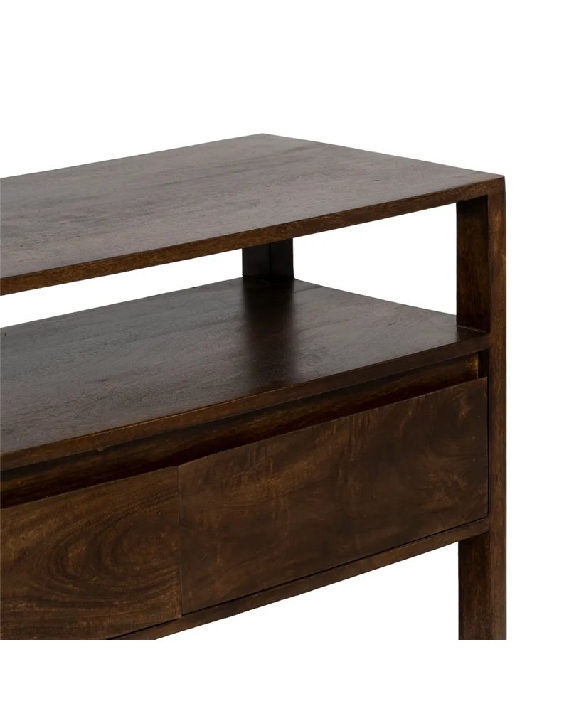 MUEBLE AUXILIAR MARRÓN MADERA DE MANGO 97 X 40 X 55 CM