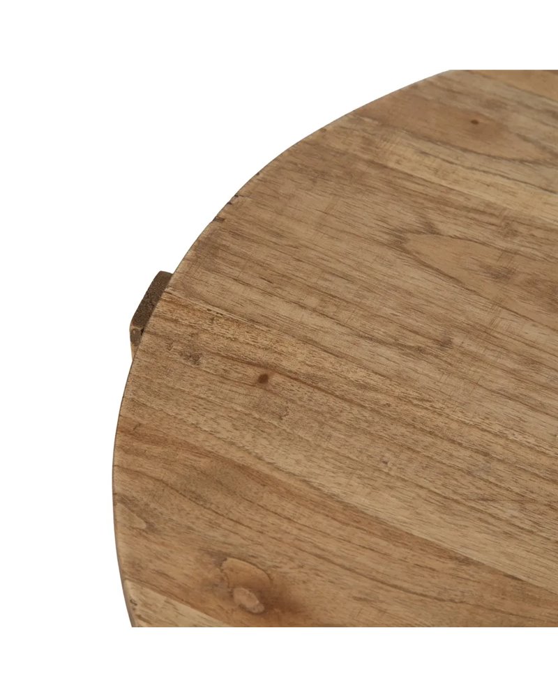MESA AUXILIAR NATURAL MADERA MINDI SALÓN 40 X 40 X 45 CM