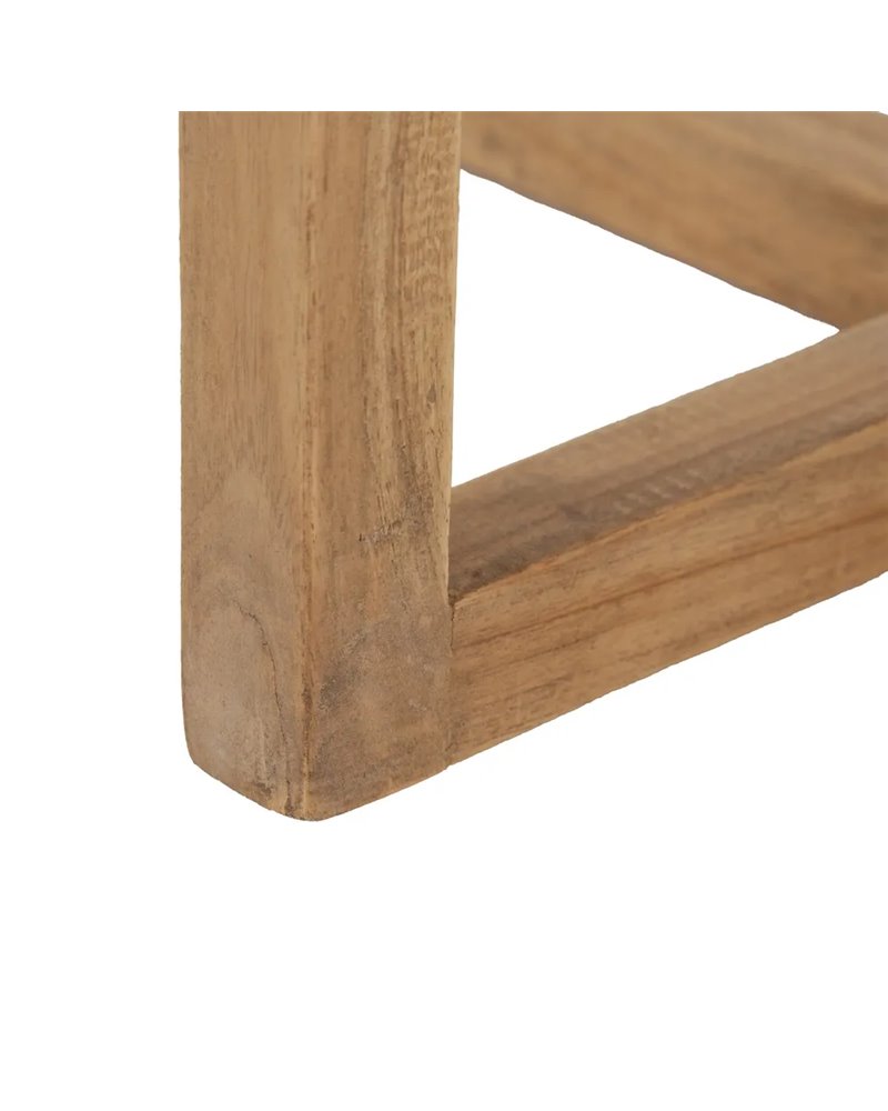 MESA AUXILIAR NATURAL MADERA MINDI SALÓN 40 X 40 X 45 CM