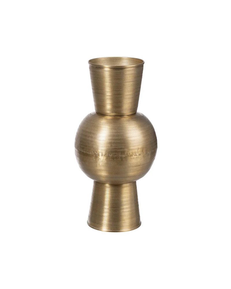 JARRÓN ORO VIEJO METAL DECORACIÓN 20,30 X 20,30 X 41,90 CM JARRÓN ORO VIEJO METAL DECORACIÓN 20,30 X 20,30 X 41,90 CM
