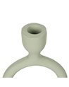 PORTAVELAS VERDE CLARO METAL 9 X 7 X 25 CM