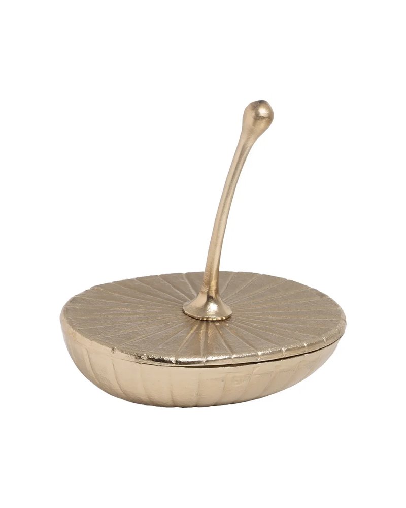 CAJA DORADO METAL DECORACIÓN 31 X 21,50 X 35,50 CM