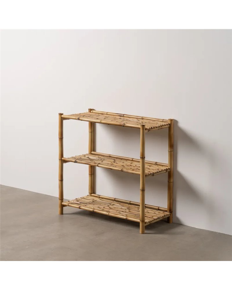 ESTANTERÍA NATURAL BAMBÚ DECORACIÓN 80 X 40 X 80 CM ESTANTERÍA NATURAL BAMBÚ DECORACIÓN 80 X 40 X 80 CM