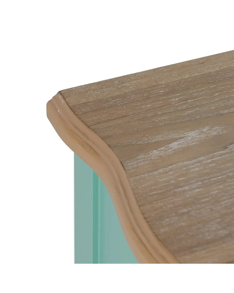 CÓMODA TURQUESA MADERA 93 X 38 X 78 CM