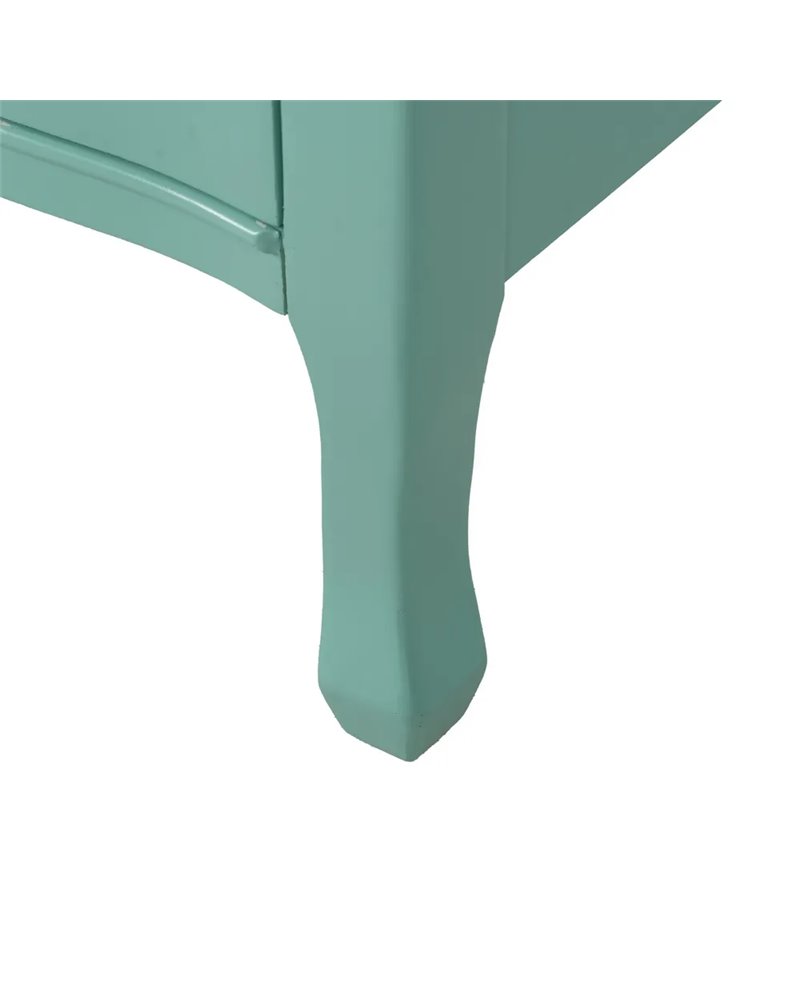 CÓMODA TURQUESA MADERA 93 X 38 X 78 CM