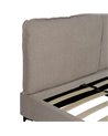 CAMA BEIGE TEJIDO DORMITORIO 192 X 214 X 95 CM
