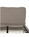 CAMA BEIGE TEJIDO DORMITORIO 192 X 214 X 95 CM