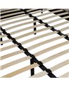 CAMA BEIGE TEJIDO DORMITORIO 192 X 214 X 95 CM