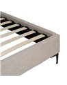 CAMA BEIGE TEJIDO DORMITORIO 192 X 214 X 95 CM
