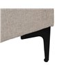 CAMA BEIGE TEJIDO DORMITORIO 192 X 214 X 95 CM