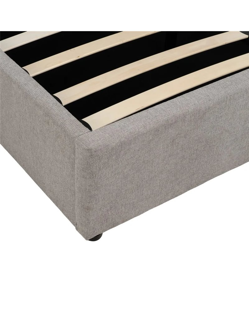 CAMA CANAPÉ GRIS TEJIDO DORMITORIO 164 X 214 X 110 CM