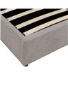 CAMA CANAPÉ GRIS TEJIDO DORMITORIO 164 X 214 X 110 CM